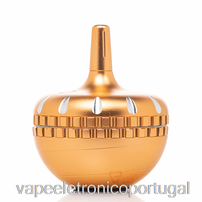 Vape Eletrônico Cheech Vidro 4 Partes Moedor Giratório Ouro